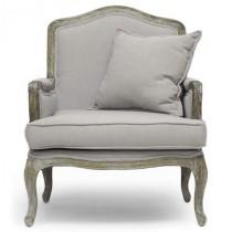 wedding photo - Annabelle Chair - Light Grey Linen Rentals 
