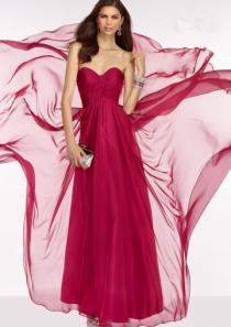 wedding photo -  Ruched Sweetheart Ankle Length A-line Sleeveless Chiffon