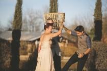 wedding photo - Vintage And Colorful Wedding At The Windmill Winery