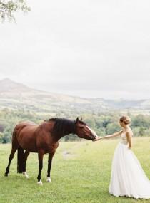 wedding photo - Traditional Irish Wedding With A Custom Wedding Dress