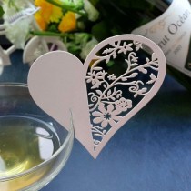 wedding photo - 2015 NEW 10Pcs/set Love Heart Wine Glass Card Cup Card Table Mark Place Name Cards For Wedding Party Event-in Event & Party Supplies From Home & Garden On Aliexpress.com 