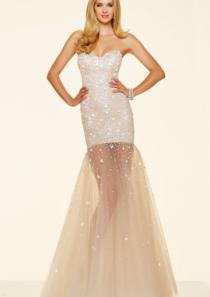 wedding photo -  Sequins Zipper Tulle Ruched A-line Sweetheart Sleeveless Floor Length