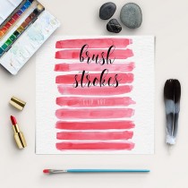wedding photo -  Brush Stroke Clip Art | Watercolor Digital Clipart | Red Splotches Overlay | Logo Design, Blog Elements | Buy More Save More: BUY5FOR8