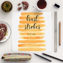 wedding photo -  Watercolour Brush Stroke Clipart | Watercolor Digital Clipart | Orange Splotches Overlay | Logo Design, Blog Elements | BUY 5 FOR 8