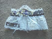 wedding photo - Baltimore Ravens  NFL Football Wedding Bridal Garter Regular/Plus Size