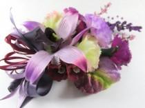 wedding photo - Radiant Orchid Corsage or Boutonniere in Purple, Violet and Lavender (BTN.1301.14)