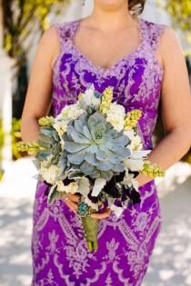 wedding photo - Magical Woodsy Fairytale Wedding & A Bride in a Purple Dress