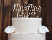 wedding photo - Wedding Cake Topper - Cake Toppers - Rustic Cake Topper - Custom Cake Topper - Personalized Wedding Cake Topper - Monogram Cake Topper