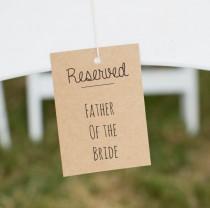 wedding photo - Rustic Wedding Reserved Signs