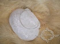 wedding photo - Bag lace wedding crochet, Bridal Handbag white , Vintage Crochet bag, Irish lace,  Handbag with beads