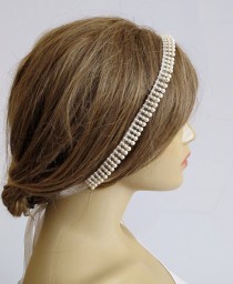 wedding photo - Wedding Headband hairband Bridal wedding accessory hair band Accessories Women accessory Bridesmaids weddings jewelry bride