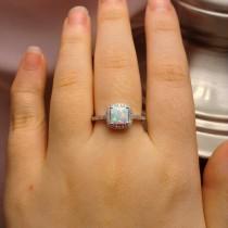 wedding photo - Womens Opal Ring 