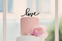 wedding photo - Love Wedding Cake Topper 