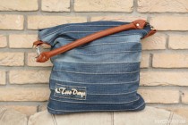 wedding photo - Sewing pattern for the stylish "Chobe" hand bag - ideal for upcycling an old pair of jeans - New