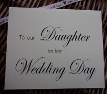 wedding photo - Wedding card to our Daughter on her wedding day, Wedding card, wedding day card card for daughter on her wedding daywedding cards, weddings,