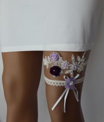 wedding photo -  garter, toss garters,blue, cream, lace, wedding garters, bridal accessores, garter suspander, free shipping!