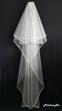wedding photo - Ivory Wedding Veil, Two Layers