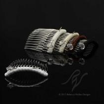 wedding photo - Padded Comb with Pin for Drop Veil