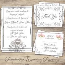 wedding photo - Cinderella Wedding Invitations, Fairytale Wedding Invitations, Cinderella Invitation, Cinderella Wedding, invitation, fairytale invitation