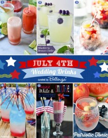 wedding photo - HOW-TO: Set Up A 4th Of July-themed Beverage Station At Your Wedding