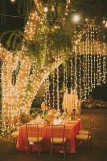 wedding photo - 12 Inspiring Backyard Lighting Ideas