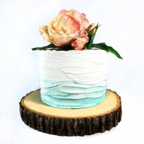 wedding photo - 11" Tree Slab Cake Stand