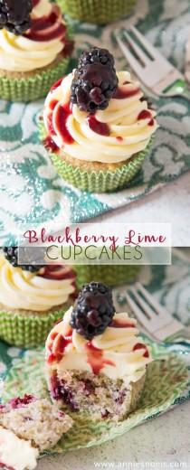 wedding photo - Blackberry Lime Cupcakes