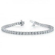 wedding photo -  2.31ct F VS1 Diamond Tennis Bracelet - Diamond Bracelet 14k White Gold - Anniversary - Mother's Day Gifts - Bracelets For Women
