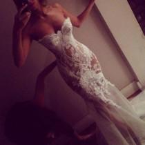 wedding photo -  Sexy Long Sweetheart Mermaid Wedding Dress Bridal Gown with Appliques