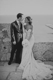 wedding photo - Elegant Spanish Wedding Styled By Paloma Cruz Eventos With Inbal Dror Bridal Gown & Pink Marchesa Bridesmaid Dresses