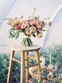wedding photo - DIY Garden Inspired Wedding Bouquet