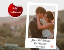 wedding photo - Custom Polaroid Instagram Photo Booth Frame, Wedding Photo Frames, Digital Download, Instagram Frames, Photo Booth Props