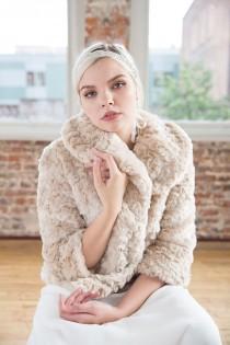 wedding photo - Glamorous faux fur realness for your wedding from Foxglove Bridal