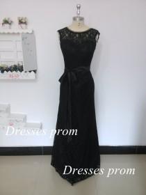 wedding photo - New Arrival 2015 Black Sweetheart Lace Black Mermaid Prom Dress/Lace Mermaid Evening Dress/Simple Elegant Party Dress/Formal Dress