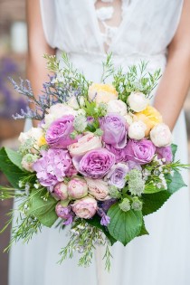 wedding photo - A Garden Gala With Hydrangea & Watercolor Details