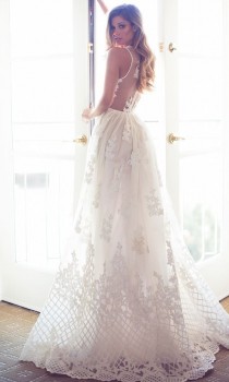 wedding photo - Lurelly Illision Lace Wedding Dress