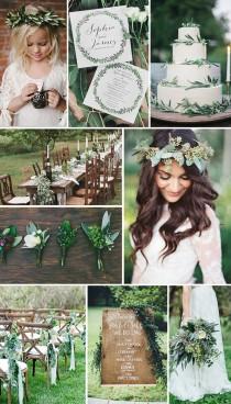 wedding photo - Beautiful Greenery Wedding Inspiration - Wedding Friends