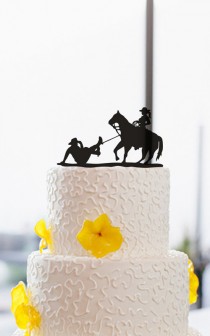 wedding photo - Funny Wedding Cake Topper Cowboy Cake Topper-Cake Topper With Horse-Silhouette Cake Topper-Personalized Cake Topper-Acrylic Cake Topper