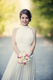 wedding photo - Simple wedding dress, Classy bridal Gown, Casual Wedding Dress, Simple design, Modest wedding dress, simple gown