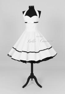 wedding photo - Custom Made & Handmade - 50s petticoat bridal dress item: 21white