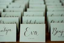 wedding photo - 10 handwritten calligraphy wedding place cards, escort cards for dinner party, anniversary or shower