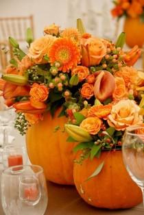 wedding photo - 50 Fall Wedding Ideas With Pumpkins
