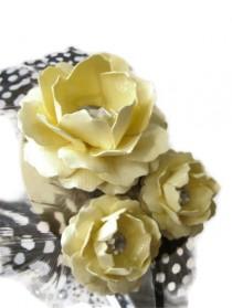 wedding photo - Yellow Rose Headband