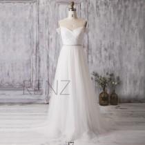 wedding photo - 2016 Off White Bridesmaid Dress, Long Sweetheart Wedding Dress, Double Straps Prom Dress Belt, Backless Cocktail Dress Floor Length (HW176)