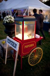 wedding photo - Popcorn Machine At Wedding