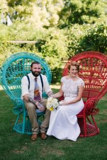 wedding photo - Kitschy, Vintage & Colourful Wedding Down Under