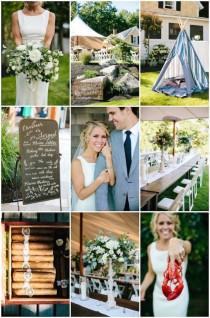 wedding photo - Chic Backyard Wedding in Maine (With Whiskey & Lobster)
