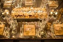 wedding photo - Enchanted Metallic And Ivory Wedding Tablescape