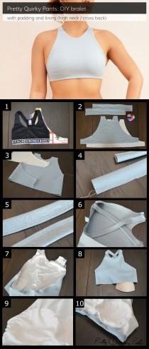 wedding photo - DIY Cross-Back High Neck Bralet – Lined And Padded