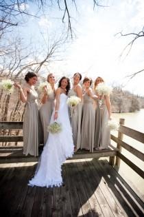 wedding photo - Glamorous Princess Cut Bridesmaids Gowns - Full, fabulous, flowing "Infinity" style gowns available in hundreds of colors